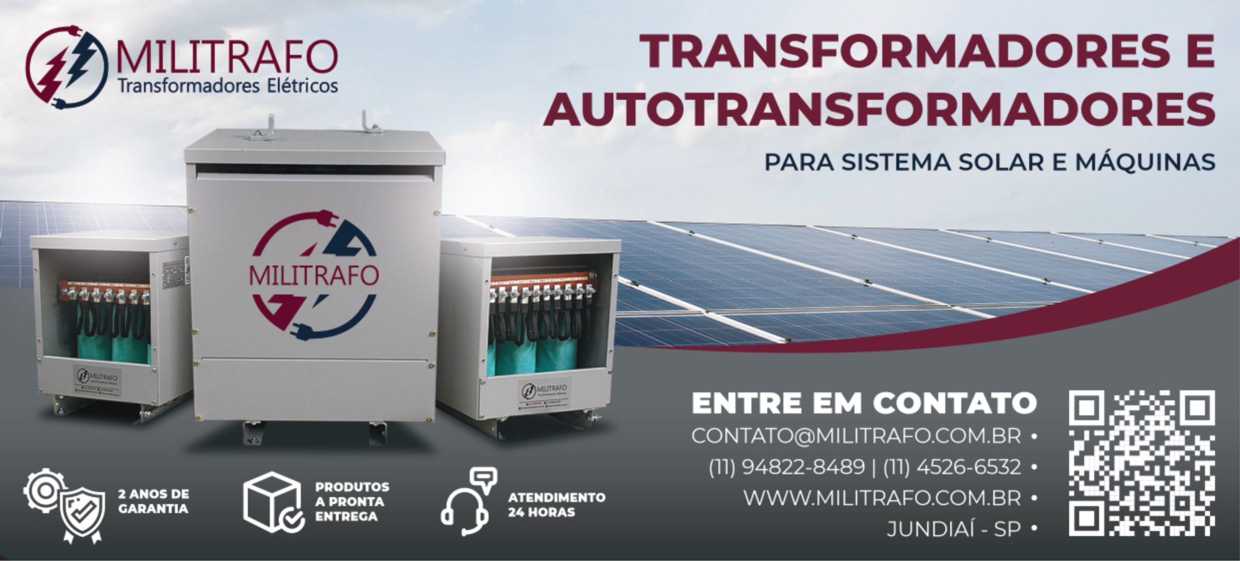 Transformadores para operações industriais